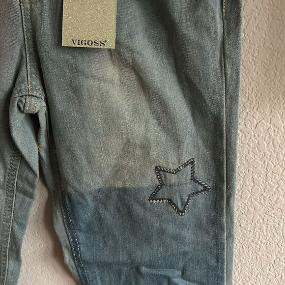 Vigoss Girls Blue, Skinny Jeans Size 14 Adjustable Waistband Stitch Fix NWT - Picture 3 of 16